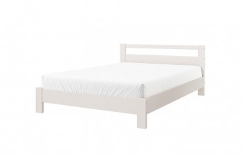 Кровать из массива Лана Льняной (БМ) в Краснотурьинске - krasnoturinsk.mebel-e96.ru