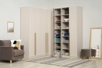 Гардеробная/шкаф 2200*1706 мм Ларго №3 Кашемир (Миф) в Краснотурьинске - krasnoturinsk.mebel-e96.ru