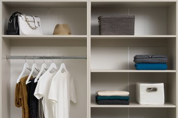 Гардеробная/шкаф 4000 мм Ларго №1 открытая Кашемир (Миф) в Краснотурьинске - krasnoturinsk.mebel-e96.ru