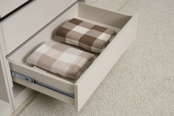 Гардеробная/шкаф 3200 мм Ларго №2 открытая Кашемир (Миф) в Краснотурьинске - krasnoturinsk.mebel-e96.ru