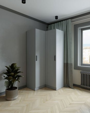 Шкаф угловой Ларс (угол прямой), Серый камень (Микон) в Краснотурьинске - krasnoturinsk.mebel-e96.ru