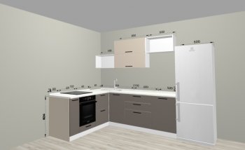 Угловой кухонный гарнитур Санвут 1516х2100 мм в Краснотурьинске - krasnoturinsk.mebel-e96.ru