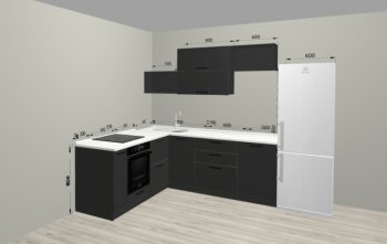 Угловой кухонный гарнитур Санвут 1516х2100 мм в Краснотурьинске - krasnoturinsk.mebel-e96.ru
