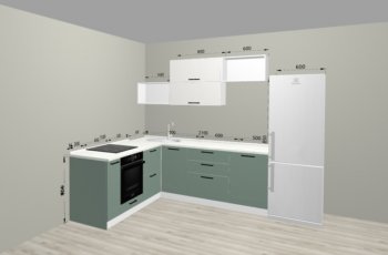 Угловой кухонный гарнитур Санвут 1516х2100 мм в Краснотурьинске - krasnoturinsk.mebel-e96.ru