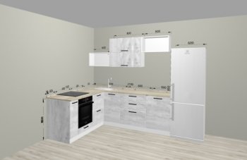 Угловой кухонный гарнитур Санвут 1516х2100 мм в Краснотурьинске - krasnoturinsk.mebel-e96.ru