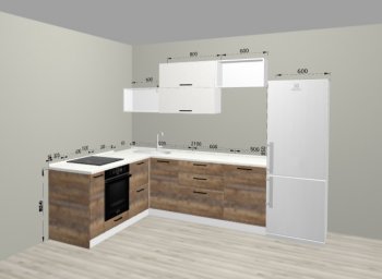 Угловой кухонный гарнитур Санвут 1516х2100 мм в Краснотурьинске - krasnoturinsk.mebel-e96.ru
