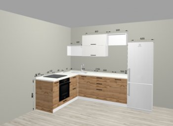Угловой кухонный гарнитур Санвут 1516х2100 мм в Краснотурьинске - krasnoturinsk.mebel-e96.ru