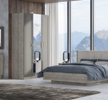 Спальный гарнитур Лежер модульный, холст вулканический (СанТан) в Краснотурьинске - krasnoturinsk.mebel-e96.ru