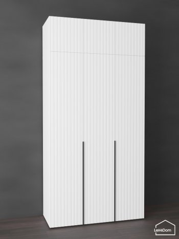 Шкаф с антресолью 1200 мм Linnea MHR-3A-1 2450х1200х510 (Белый-М 11.1.2) в Краснотурьинске - krasnoturinsk.mebel-e96.ru