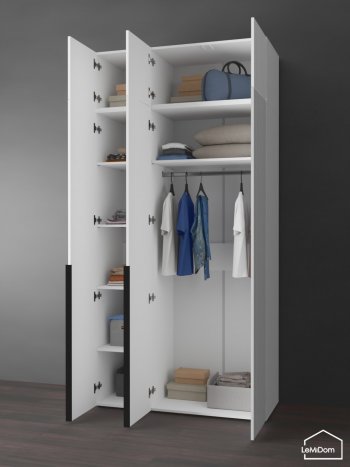 Шкаф с антресолью 1200 мм Linnea MHR-3A-1 2450х1200х510 (Белый-М 11.1.2) в Краснотурьинске - krasnoturinsk.mebel-e96.ru