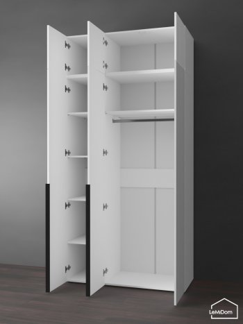 Шкаф с антресолью 1200 мм Linnea MHR-3A-1 2450х1200х510 (Белый-М 11.1.2) в Краснотурьинске - krasnoturinsk.mebel-e96.ru