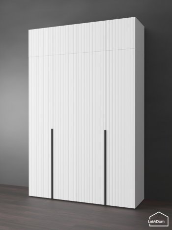 Шкаф с антресолью 1600 мм Linnea MHR-4A-1 2450х1600х510 (Белый-М 11.1.1) в Краснотурьинске - krasnoturinsk.mebel-e96.ru