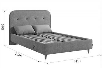 Кровать с основанием Лео 120х200 см (Мебельсон) в Краснотурьинске - krasnoturinsk.mebel-e96.ru