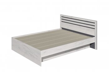 Кровать двуспальная Лиана графит (Зарон) в Краснотурьинске - krasnoturinsk.mebel-e96.ru | фото