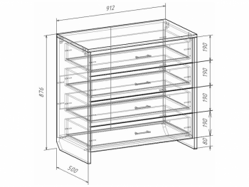 Комод Либерти (Росток) в Краснотурьинске - krasnoturinsk.mebel-e96.ru