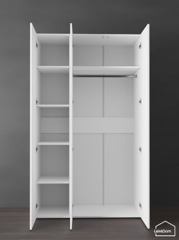 Шкаф Linnea MHR-3PO-1 2050х1200х510 (Белый-М 11.1.2) в Краснотурьинске - krasnoturinsk.mebel-e96.ru