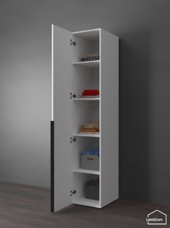 Шкаф Linnea MHR-1-2 2050х400х510 (Белый-М 11.1.2) в Краснотурьинске - krasnoturinsk.mebel-e96.ru