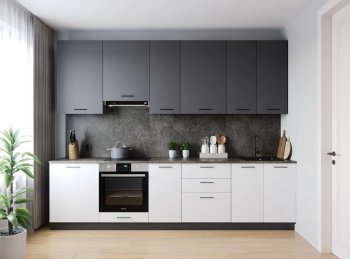 Кухонный гарнитур высокий Лофт 3000 мм (Санвут) в Краснотурьинске - krasnoturinsk.mebel-e96.ru