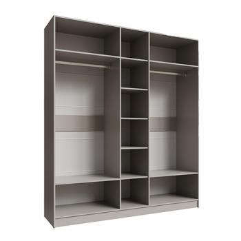 Шкаф Мадрид 2000 мм без зеркала, кашемир (Текс) в Краснотурьинске - krasnoturinsk.mebel-e96.ru