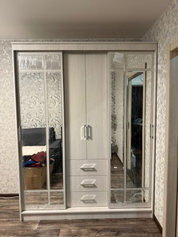 Шкаф-купе Маэстро 1700 мм (Ясень белый) (БТС) в Краснотурьинске - krasnoturinsk.mebel-e96.ru