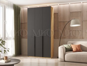 Шкаф 1200 мм Марвэл крафт/графит (Миф) в Краснотурьинске - krasnoturinsk.mebel-e96.ru