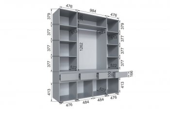 Шкаф 2000 мм Мерида серый камень/графит (Микон) в Краснотурьинске - krasnoturinsk.mebel-e96.ru