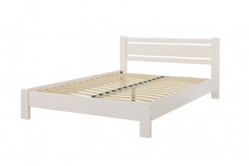 Кровать из массива Милс льняной (БМ) в Краснотурьинске - krasnoturinsk.mebel-e96.ru