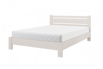 Кровать из массива Милс льняной (БМ) в Краснотурьинске - krasnoturinsk.mebel-e96.ru