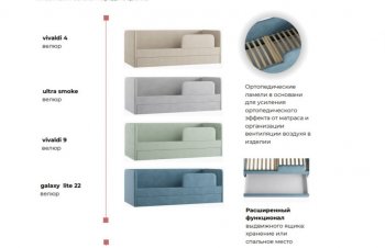 Кровать выкатная Молли-2 (Silva) в Краснотурьинске - krasnoturinsk.mebel-e96.ru