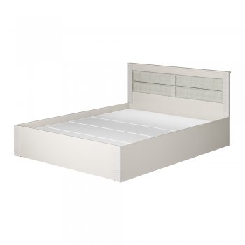 Кровать двуспальная Монако КР-16 кашемир (БТС) в Краснотурьинске - krasnoturinsk.mebel-e96.ru