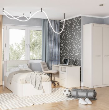 Спальный гарнитур Монако Кашемир (модульный) (БТС) в Краснотурьинске - krasnoturinsk.mebel-e96.ru