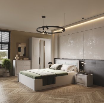 Спальный гарнитур Монако Кашемир (модульный) (БТС) в Краснотурьинске - krasnoturinsk.mebel-e96.ru