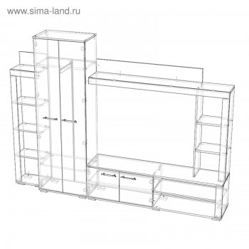 Стенка Монако (Лин) в Краснотурьинске - krasnoturinsk.mebel-e96.ru
