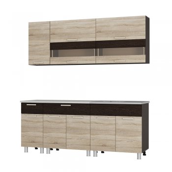 Кухонный гарнитур Монтана 2000 мм (БТС) в Краснотурьинске - krasnoturinsk.mebel-e96.ru