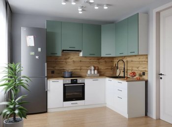 Угловой кухонный гарнитур Муссон 2200*1600 мм Sanvut в Краснотурьинске - krasnoturinsk.mebel-e96.ru