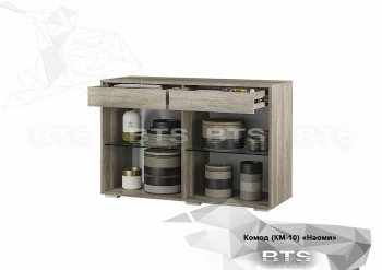 Комод КМ-10 Наоми графит (БТС) в Краснотурьинске - krasnoturinsk.mebel-e96.ru