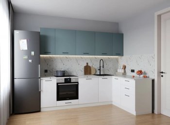 Кухонный гарнитур угловой Ниагара МДФ/ЛДСП 2600*1600 мм (Санвут) в Краснотурьинске - krasnoturinsk.mebel-e96.ru