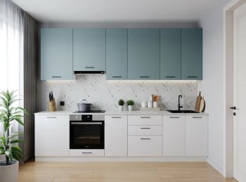 Кухонный гарнитур высокий Ниагара 3000 мм ЛДСП/МДФ (Санвут) в Краснотурьинске - krasnoturinsk.mebel-e96.ru