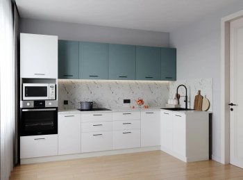 Угловой кухонный гарнитур Ниагара 3200*1400 мм МДФ/ЛДСП Sanvut в Краснотурьинске - krasnoturinsk.mebel-e96.ru