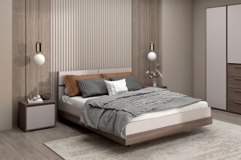 Спальный гарнитур Ника, модульный (Зарон) в Краснотурьинске - krasnoturinsk.mebel-e96.ru