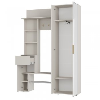 Прихожая Ницца ПР-04 Кашемир (БТС) в Краснотурьинске - krasnoturinsk.mebel-e96.ru