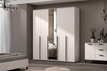 Шкаф 2000 мм Норден с зеркалом (Зарон) в Краснотурьинске - krasnoturinsk.mebel-e96.ru