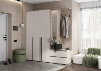 Прихожая Норд+Шкаф 1200, крафт серый/кашемир (Миф) в Краснотурьинске - krasnoturinsk.mebel-e96.ru