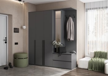 Прихожая Норд+Шкаф 1200, графит (Миф) в Краснотурьинске - krasnoturinsk.mebel-e96.ru