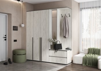 Прихожая Норд+Шкаф 1200, крафт белый (Миф) в Краснотурьинске - krasnoturinsk.mebel-e96.ru