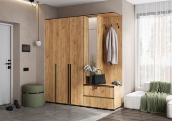 Прихожая Норд+Шкаф 1200, крафт (Миф) в Краснотурьинске - krasnoturinsk.mebel-e96.ru