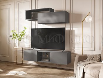 Стенка Норд-1 графит (Миф) в Краснотурьинске - krasnoturinsk.mebel-e96.ru
