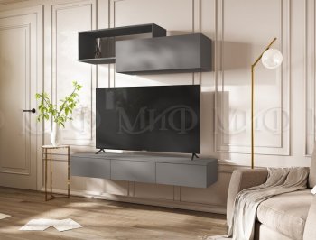 Стенка Норд-2 графит (Миф) в Краснотурьинске - krasnoturinsk.mebel-e96.ru