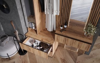 Шкаф 800+Тумба с зеркалом Норд (Миф) в Краснотурьинске - krasnoturinsk.mebel-e96.ru