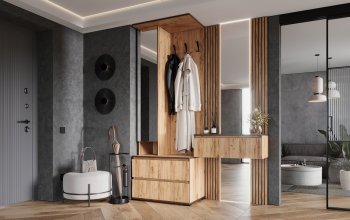 Прихожая+Тумба с зеркалом Норд (Миф) в Краснотурьинске - krasnoturinsk.mebel-e96.ru